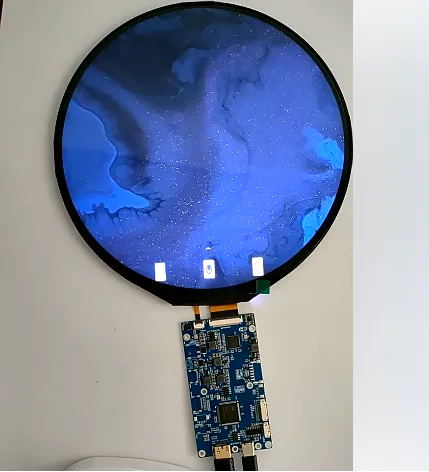 8.2 inch Round TFT LCD Display 1080*1080 Resolution 500cd/m² MIPI Interface TFT LCD Module with Touch CTP HD-MI