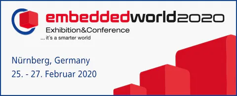 Welcome to visit us to the Embedded word Exhibition and conference 2020.